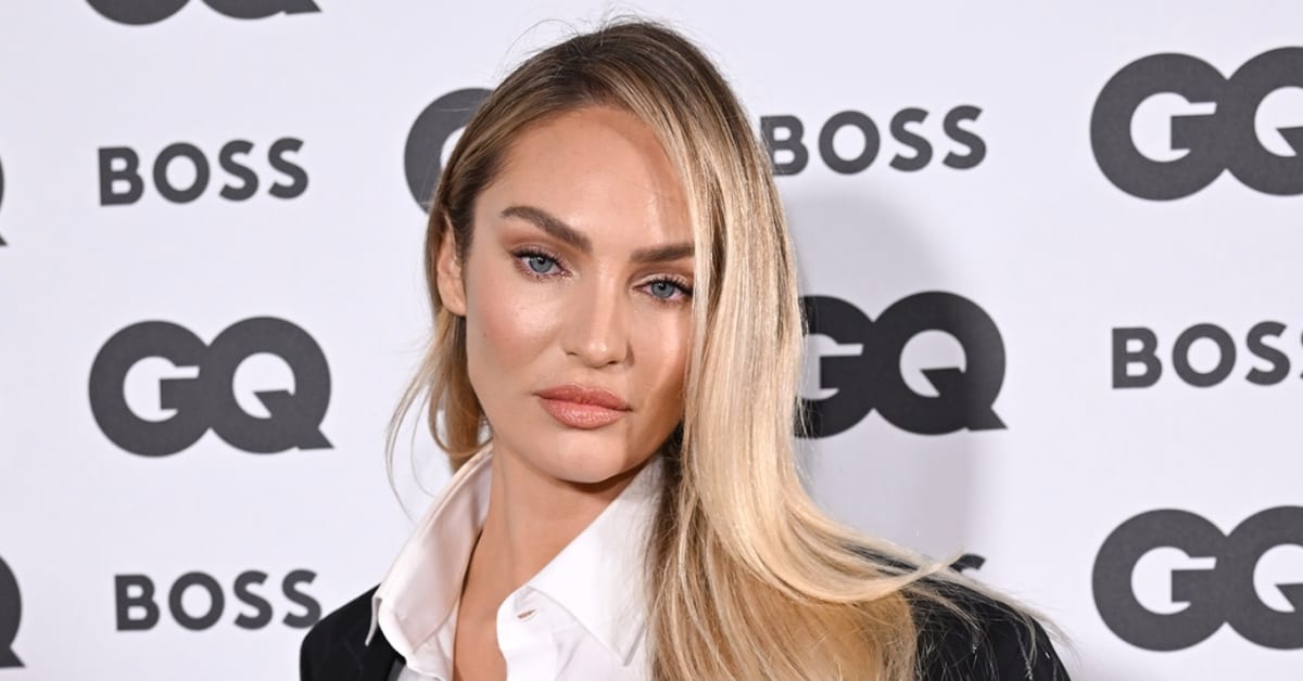 Candice Swanepoel Sizzles In Bright Orange Cheeky Bikini From Her Brands Latest Collection