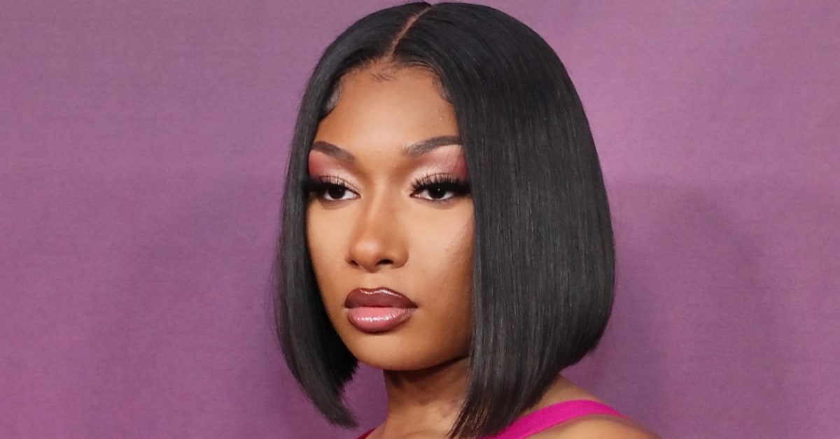 Megan Thee Stallion Wears Vibrant Purple Suit During Court Appearance ...