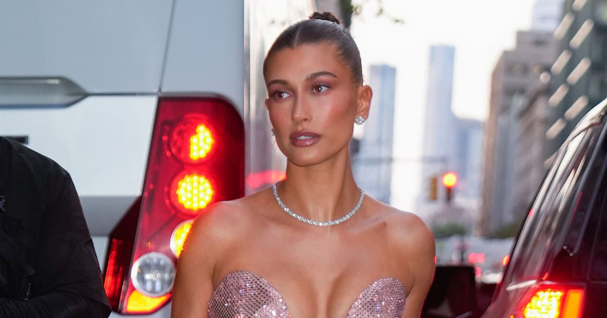 Hailey Bieber Shows Off Sun-Kissed Glow, Embraces Barbiecore in