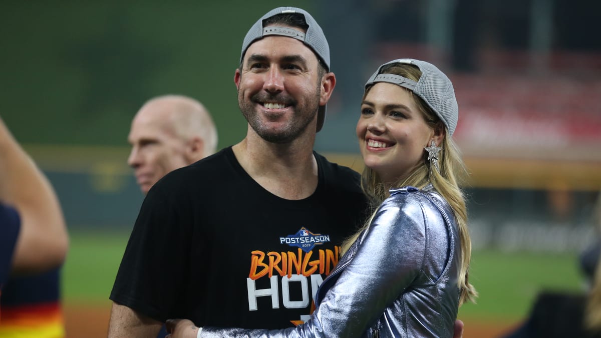 Kate Upton wore a $400 jean jacket with 'Verlander' on the back to