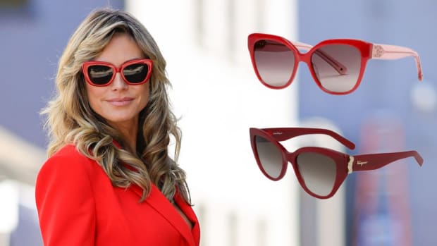 Trendy red top sunglasses