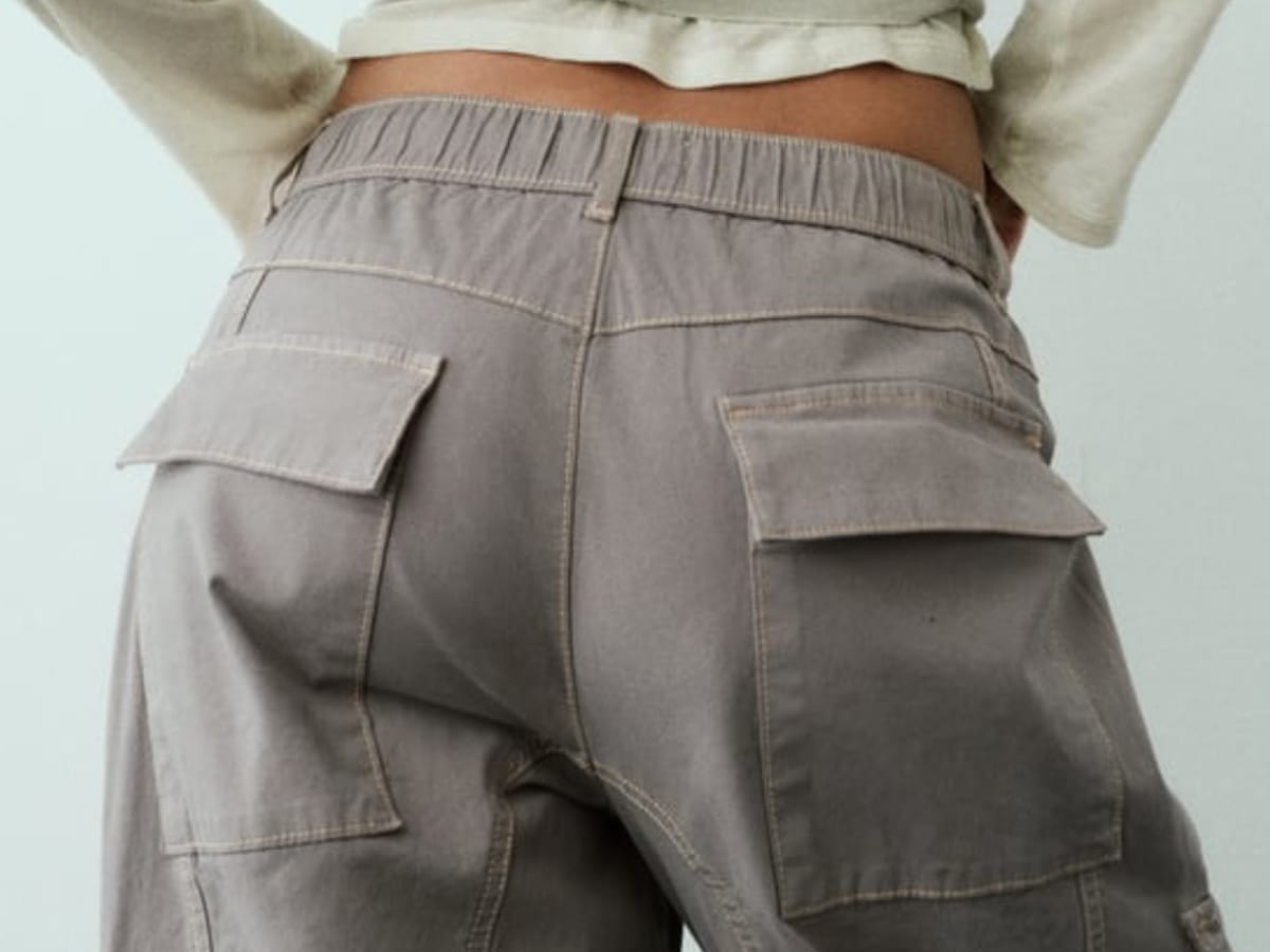 2023 High Waist Stretch Cargo Pants Women Baggy Multiple Pockets