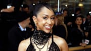 Liza Koshy arrives at the 2023 Golden Globe Awards. 