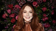 Lindsay Lohan attended the Christian Siriano fall-winter 2023 New York Fashion Week show.