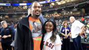 Simone Biles and Jonathan Owens.