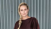 Lindsey Vonn arrives at the Jason Wu runway show during New York Fashion Week.