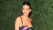 Kendall Jenner attends the Kylie Cosmetics and Ulta event in Los Angeles.