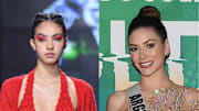Fabiola Valentín (left) at New York Fashion Week and Mariana Varela (right) at Cirque Du Soleil.