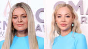 Kelsea Ballerini and Mackenzie Porter attend the 2022 Country Music Awards.