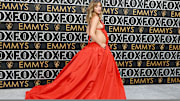 Suki Waterhouse at the 75th Primetime Emmy Awards held at the Peacock Theater on January 15, 2024 in Los Angeles, California. (Photo by Gilbert Flores/Variety via Getty Images)