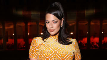 Ashley Graham was spotted front row during Etro’s show during Milan Fashion Week.