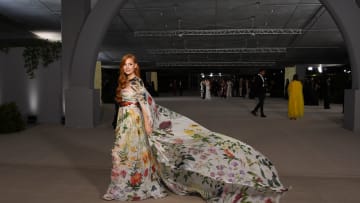 Jessica Chastain attends 2nd Annual Academy Museum Gala at Academy Museum of Motion Pictures in Los Angeles, California. 