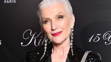 Maye Musk on the red carpet in Paris.