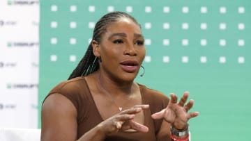Serena Williams speaks onstage during TechCrunch Disrupt 2022.