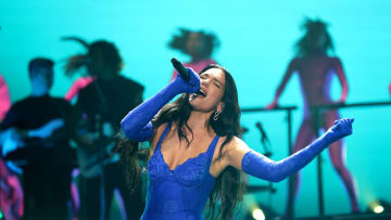 Dua Lipa performs at Spark Arena in Auckland, New Zealand.