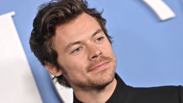 Harry Styles attends the Los Angeles premiere of “My Policeman” at Regency Bruin Theatre. 