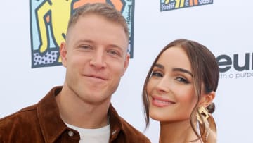 Christian McCaffrey and Olivia Culpo