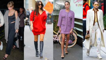 Taylor Swift, Emily Ratajkowski, Alix Earle and Gigi Hadid walk down the streets of New York in their best fall fashion.