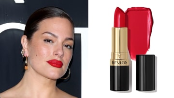 Ashley Graham and Revlon lipstick