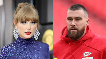 Taylor Swift and Travis Kelce.