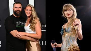 Jason Kelce, Kylie Kelce and Taylor Swift