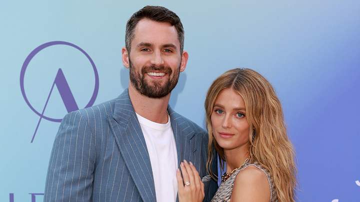 Kevin Love and Kate Bock attend the Aurora Institute Special Evening. 