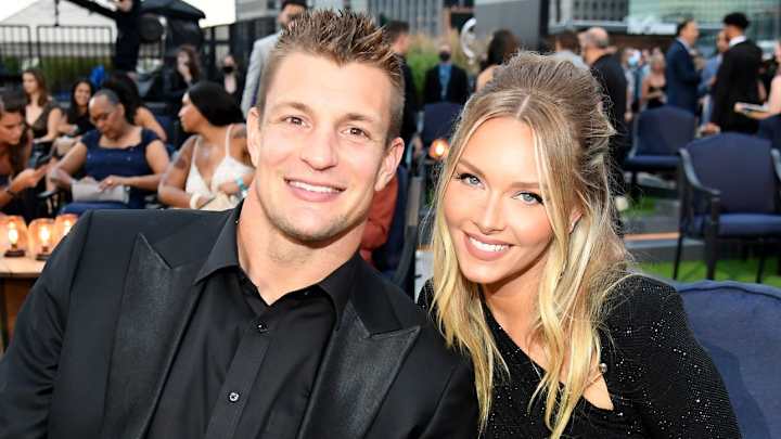 Rob Gronkowski and Camille Kostek Rob Gronkowski and Camille Kostek