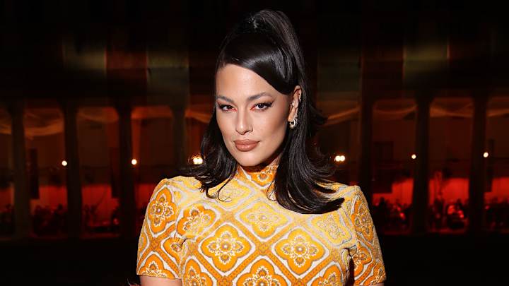 Ashley Graham was spotted front row during Etro’s show during Milan Fashion Week.