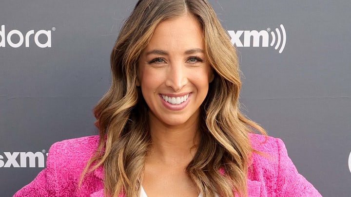Katie Austin attends Day 3 of SiriusXM At Super Bowl LVI in Los Angeles, 