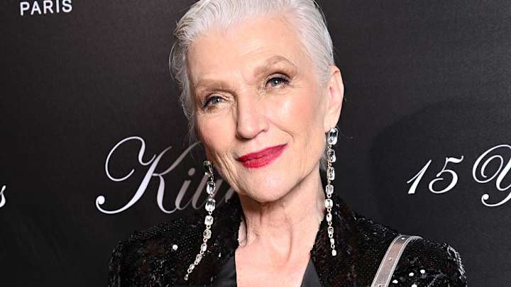 Maye Musk on the red carpet in Paris. Maye Musk on the red carpet in Paris.