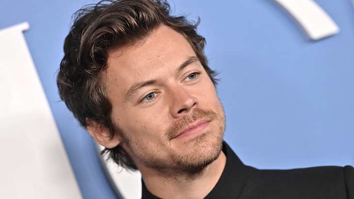 Harry Styles attends the Los Angeles premiere of “My Policeman” at Regency Bruin Theatre. 