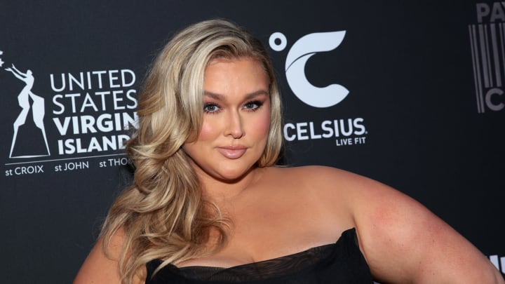 Hunter McGrady attends the launch of the 2022 Issue and Debut of Pay With Change with Sports Illustrated Swimsuit.