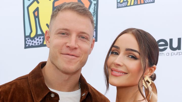 Christian McCaffrey and Olivia Culpo