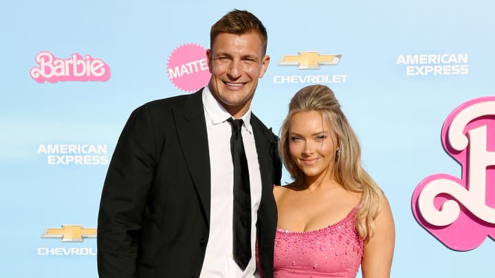 Camille Kostek and Rob Gronkowski.