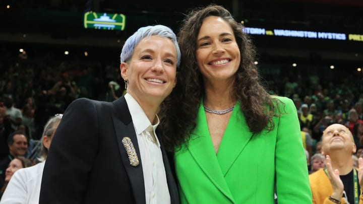 Megan Rapinoe and Sue Bird