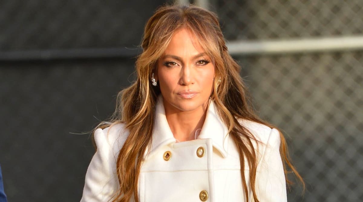 Jennifer Lopez Looks Stunning in a Baby Pink Ruffled Slip Dress