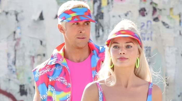 Margot Robbie Rocks Vintage Black and White Swimsuit in ‘Barbie’ Teaser ...