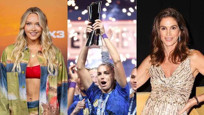 Camille Kostek, Alex Morgan and Cindy Crawford.