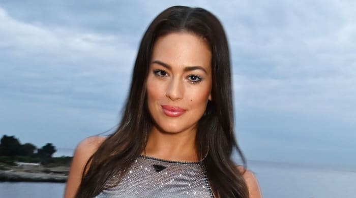 Ashley Graham Is Outstanding in Sheer Sparkly Prada Mini Dress - Sports ...