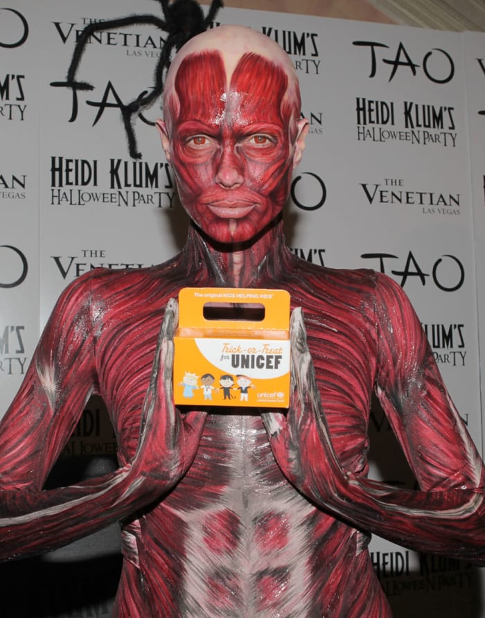 Heidi Klum attends her 12th Annual Halloween Party at TAO Nightclub at the Venetian in Las Vegas, Nevada.