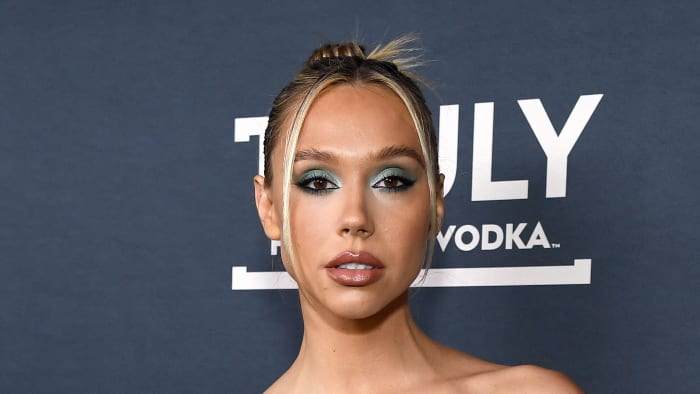 Alexis Ren attends a Cosmopolitan celebration in West Hollywood.