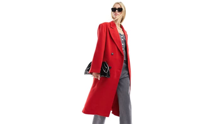 Asos red coat