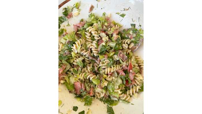 BLT pasta salad.