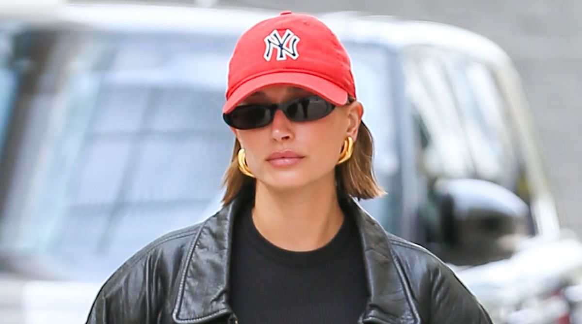 Hailey Bieber's Tiny White Tennis Skirt and Crop Top Were Made for Summer