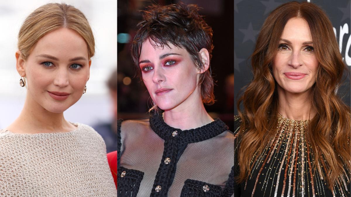 Jennifer Lawrence, Kristen Stewart and Julia Roberts.