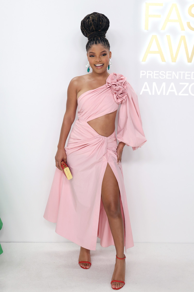Halle Bailey attends the 2022 CFDA Awards at Casa Cipriani.