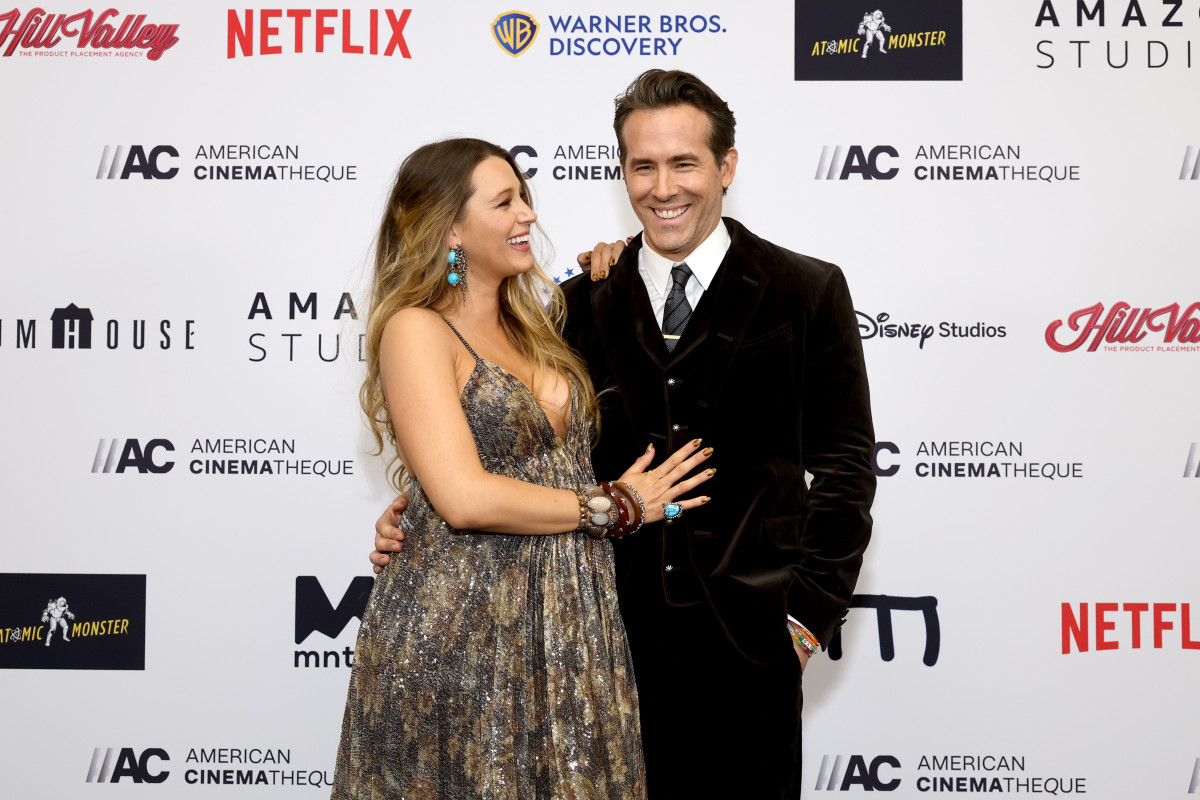 Blake Lively and Ryan Reynolds attend the 36th annual American Cinematheque Awards.