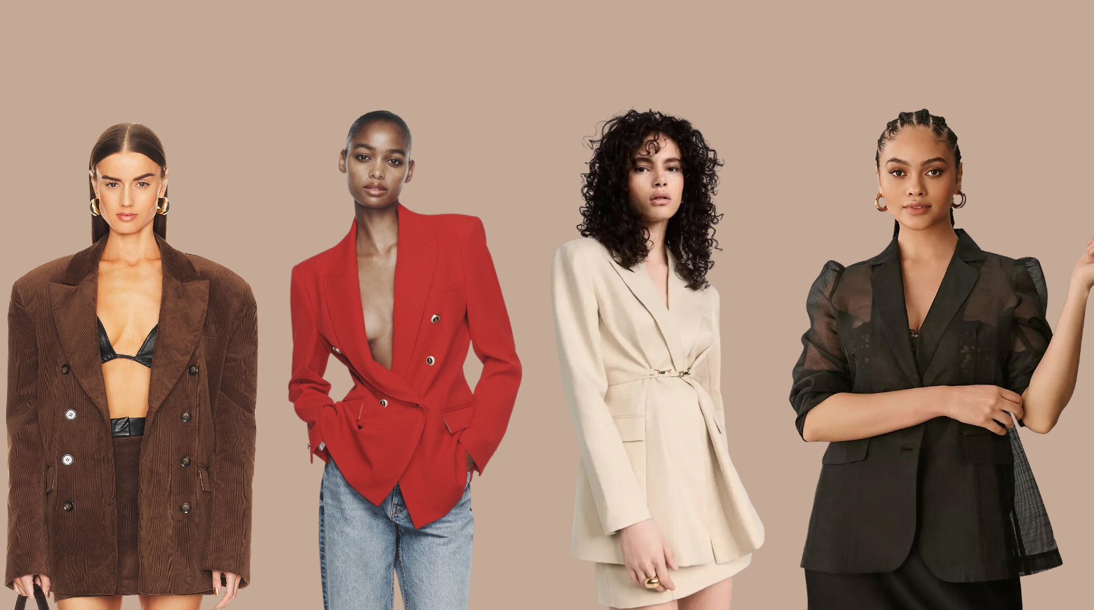 New Spring Women's Long Sleeve Slim Fit Belted Blazer Fashion Suit Career  Jacket