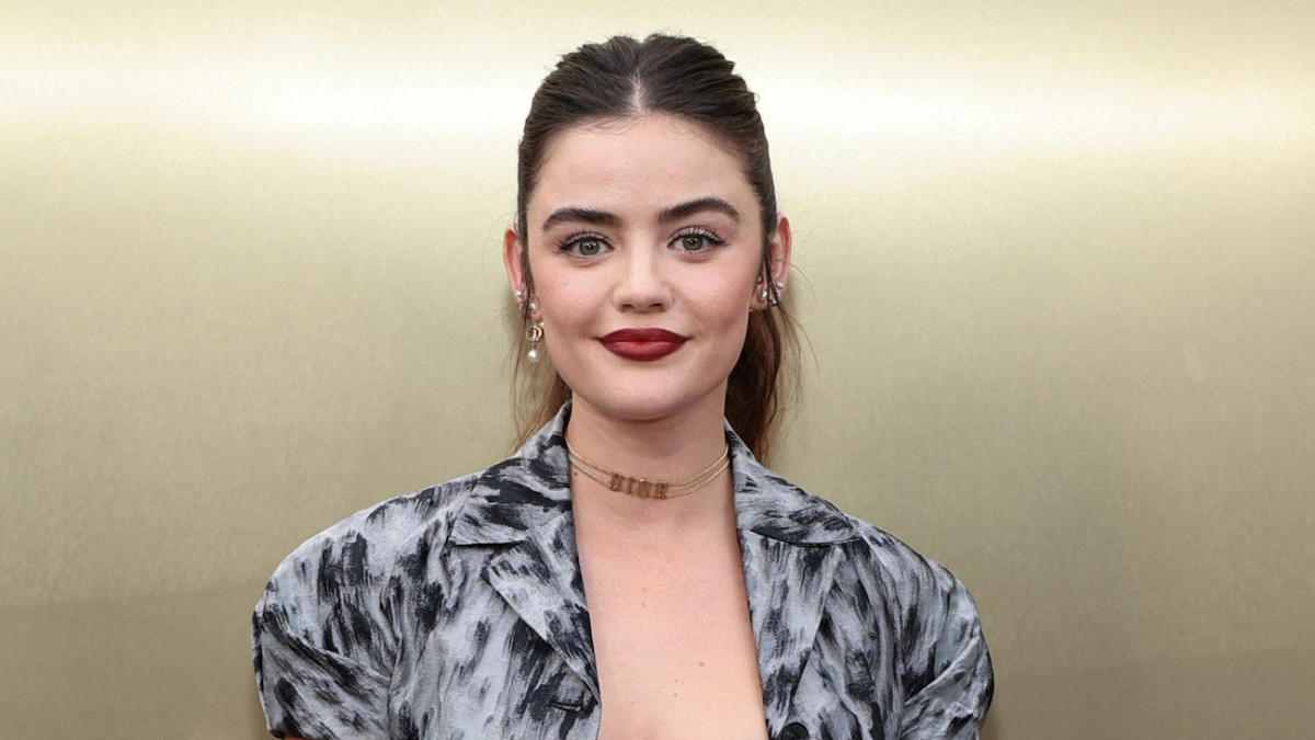 Lucy Hale Proves Businesswear-Inspired High-Fashion Is the Talk of
