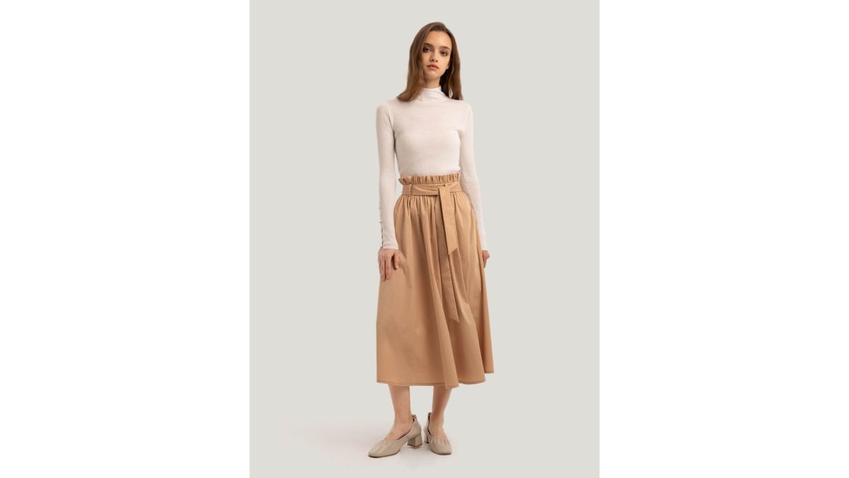 Heidi Klum's Paper Bag Waist Skirt Is Perfect for Fall: Where to